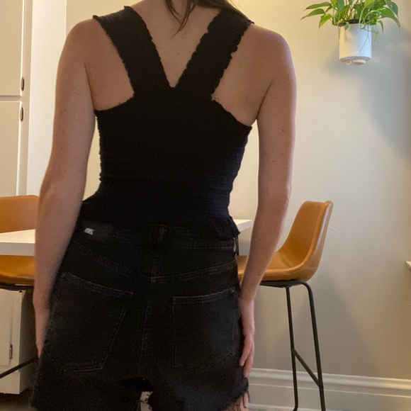 Black Crop Top - Picture 2 of 4